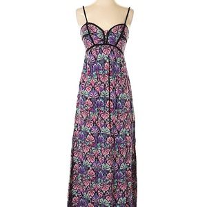 Colorful printed maxi dress